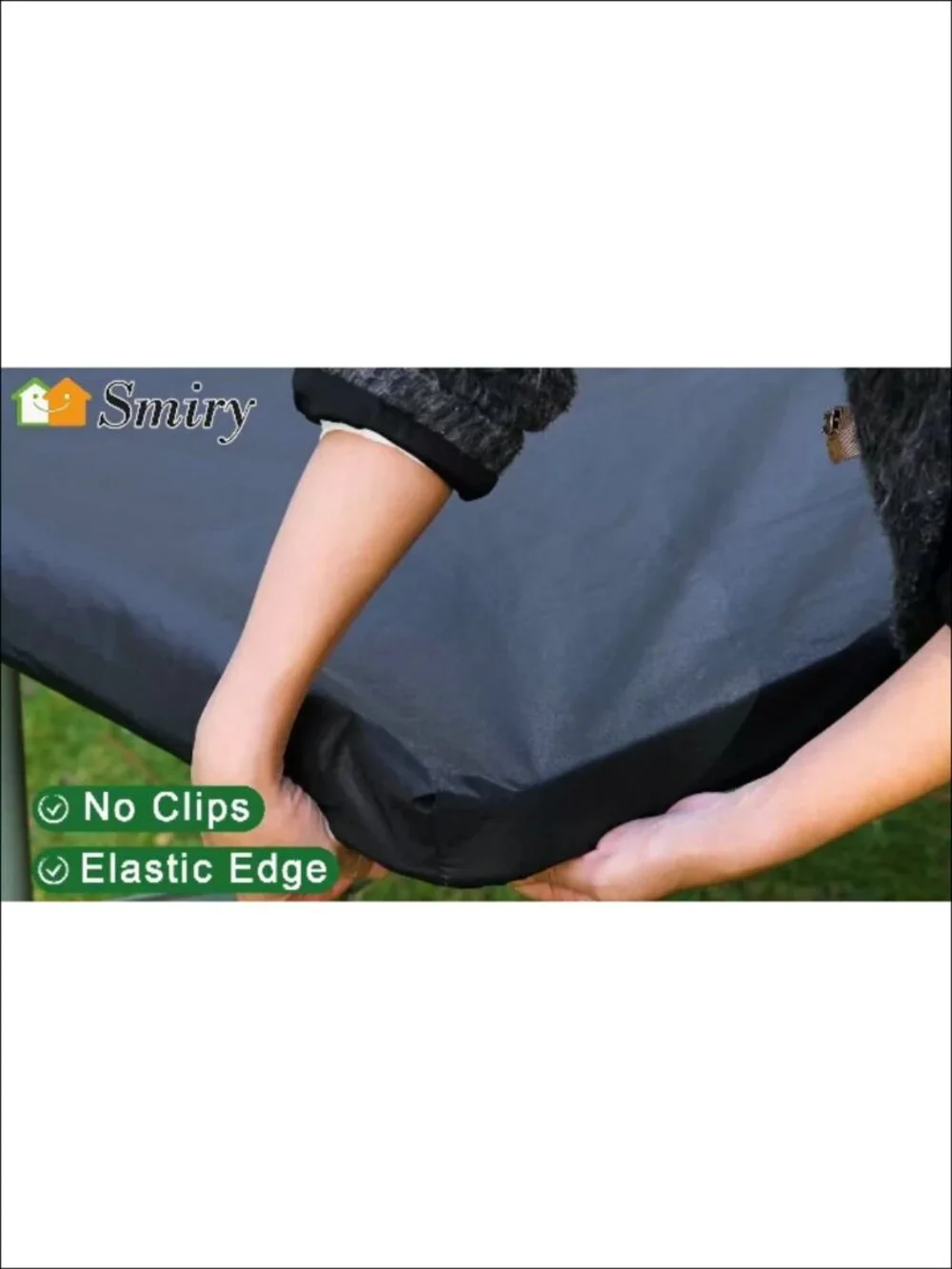 Elastic Fitted Vinyl Tablecloths for Folding Tables, Waterproof Flannel Backed